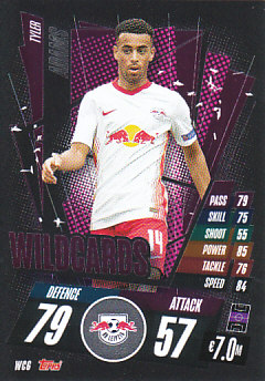 Tyler Adams RB Leipzig 2020/21 Topps Match Attax CL Wildcards #WC06